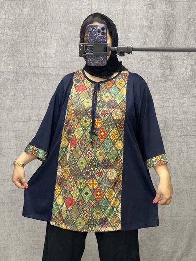 شومیز خرج کار سرمه ای