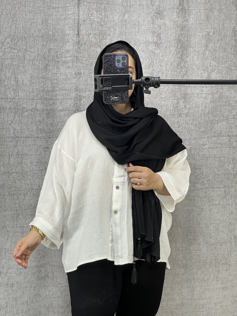 شومیز موسلینی پ سفید