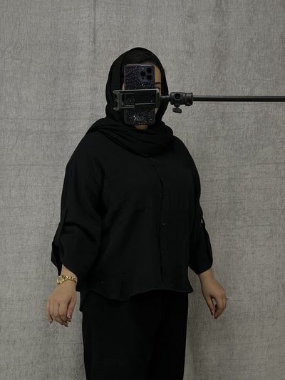 شومیز موسلینی ج مشکی