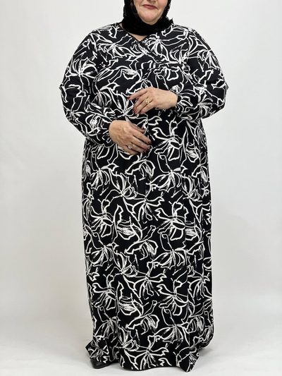 پیراهن نخی یقه چپ و راستی